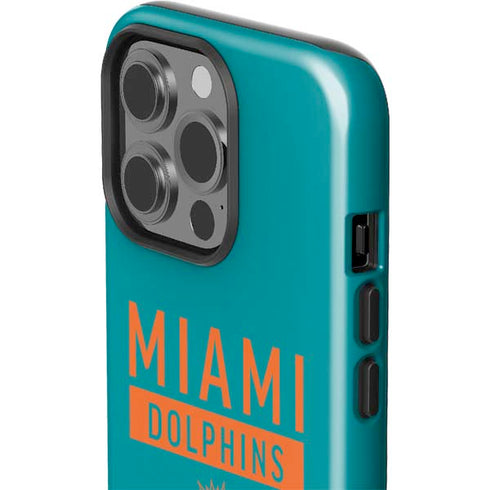NFL Miami Dolphins Teal Performance Series iPhone 15 Pro Impact Case