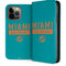 NFL Miami Dolphins Teal Performance Series iPhone 15 Pro Max Folio Case