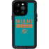 NFL Miami Dolphins Teal Performance Series iPhone 15 Pro Waterproof Case