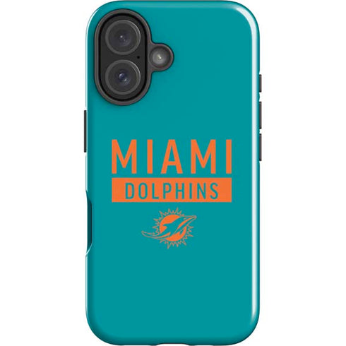 NFL Miami Dolphins Teal Performance Series iPhone 16 Impact Case