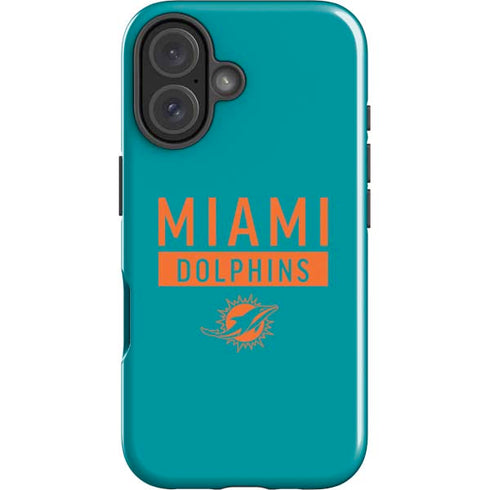 NFL Miami Dolphins Teal Performance Series iPhone 16 Plus Impact Case