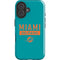 NFL Miami Dolphins Teal Performance Series iPhone 16 Plus Impact Case