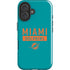 NFL Miami Dolphins Teal Performance Series iPhone 16 Plus Impact Case