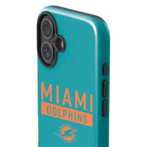 NFL Miami Dolphins Teal Performance Series iPhone 16 Plus Impact Case
