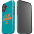 NFL Miami Dolphins Teal Performance Series iPhone 16 Plus Impact Case