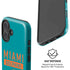 NFL Miami Dolphins Teal Performance Series iPhone 16 Plus Magsafe Impact Case