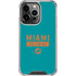 NFL Miami Dolphins Teal Performance Series iPhone 16 Pro Clear Case