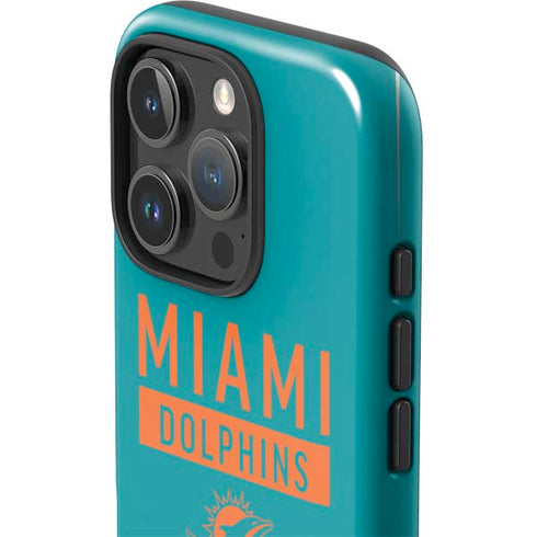 NFL Miami Dolphins Teal Performance Series iPhone 16 Pro Impact Case