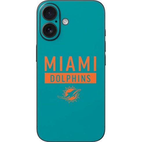 NFL Miami Dolphins Teal Performance Series iPhone 16 Skin