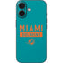 NFL Miami Dolphins Teal Performance Series iPhone 16 Skin