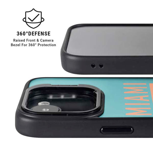 NFL Miami Dolphins Teal Performance Series iPhone 16e Kickstand Case
