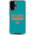 NFL Miami Dolphins Teal Performance Series iPhone 17 Clear Case