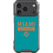 NFL Miami Dolphins Teal Performance Series iPhone 18 Pro Clear Case