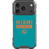 NFL Miami Dolphins Teal Performance Series iPhone 18 Pro Clear Case