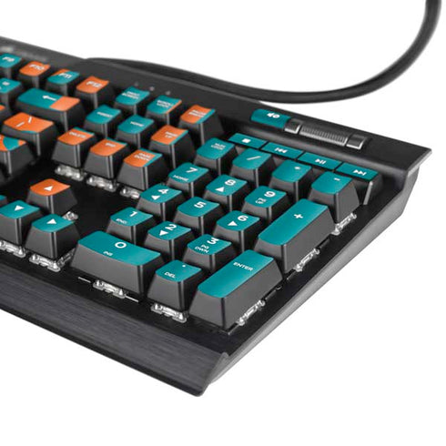 NFL Miami Dolphins Teal Performance Series K95 RGB PLATINUM Mechanical Gaming Keyboard Skin