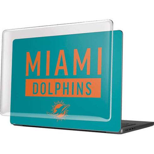 NFL Miami Dolphins Teal Performance Series MacBook Pro 14in (2021-24) Case plus Skin
