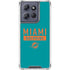 NFL Miami Dolphins Teal Performance Series Moto G 5G (2025) Clear Case