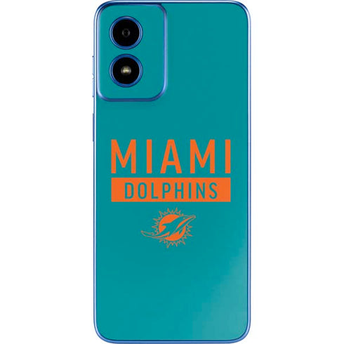NFL Miami Dolphins Teal Performance Series Moto G Play 4G (2024) Skin