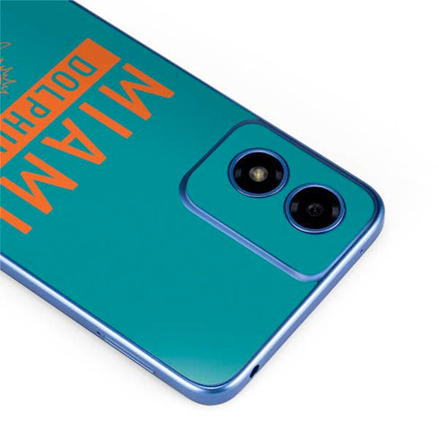 NFL Miami Dolphins Teal Performance Series Moto G Play 4G (2024) Skin