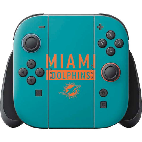 NFL Miami Dolphins Teal Performance Series Nintendo Switch 2 (2025) Joy-Con Controller Skin