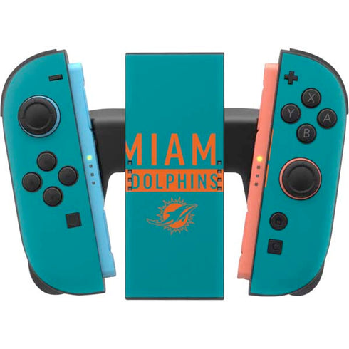 NFL Miami Dolphins Teal Performance Series Nintendo Switch 2 (2025) Joy-Con Controller Skin