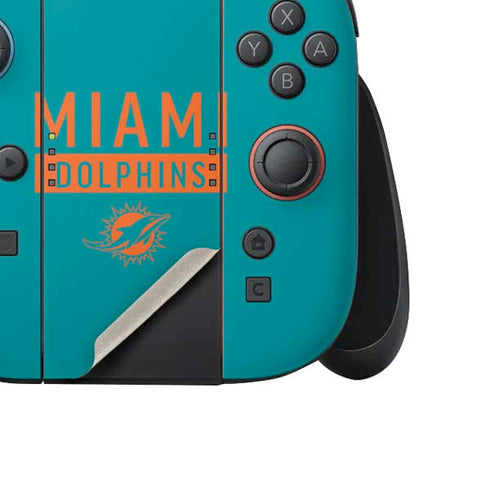 NFL Miami Dolphins Teal Performance Series Nintendo Switch 2 (2025) Joy-Con Controller Skin