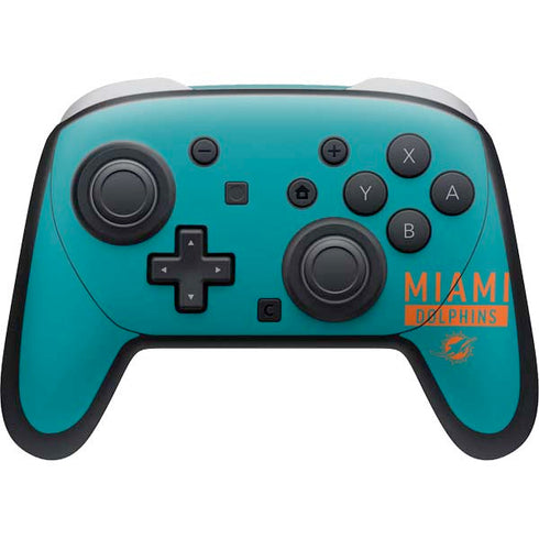 NFL Miami Dolphins Teal Performance Series Nintendo Switch 2 (2025) Pro Controller Skin