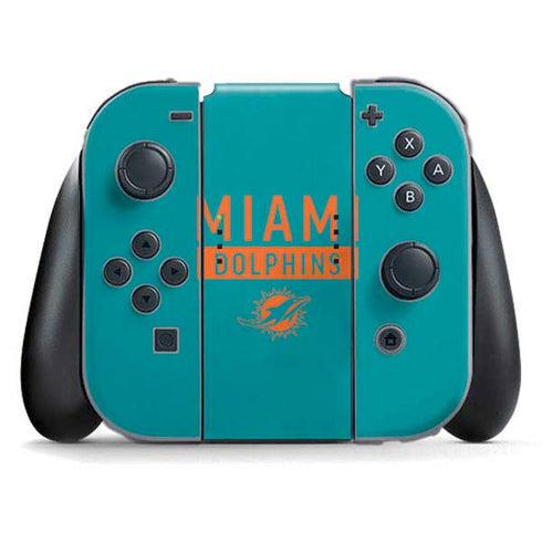 NFL Miami Dolphins Teal Performance Series Nintendo Skins