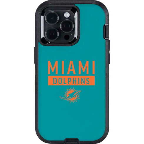 NFL Miami Dolphins Teal Performance Series Otterbox Defender iPhone Skin