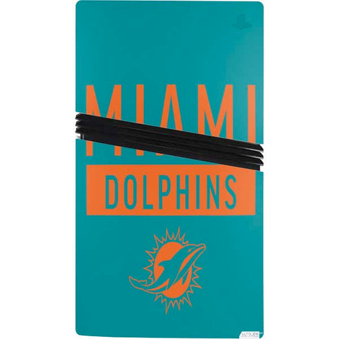 NFL Miami Dolphins Teal Performance Series PS5 Pro Console Skin