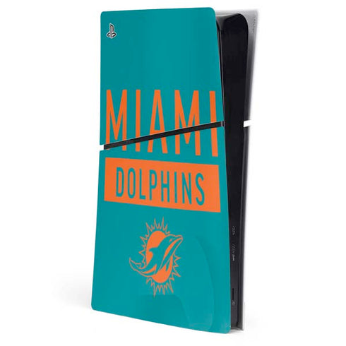 NFL Miami Dolphins Teal Performance Series PlayStation PS5 Skins