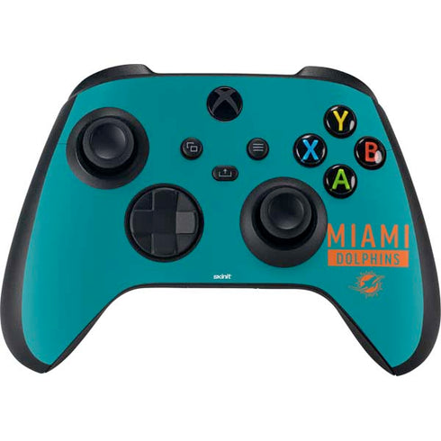 NFL Miami Dolphins Teal Performance Series Xbox Series X Bundle Skin