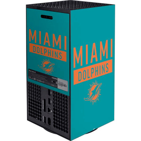 NFL Miami Dolphins Teal Performance Series XBox Series X Digital Edition Bundle Skin