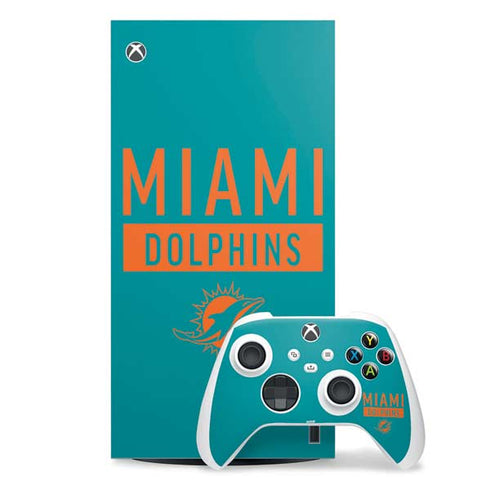 NFL Miami Dolphins Teal Performance Series Xbox Series X Skins