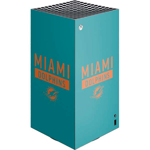 NFL Miami Dolphins Teal Performance Series XBox Series X Digital Edition Console Skin