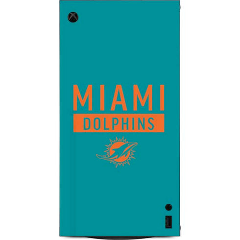 NFL Miami Dolphins Teal Performance Series XBox Series X Digital Edition Console Skin