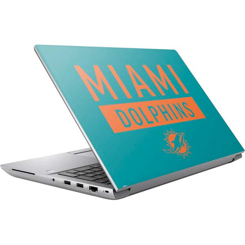 NFL Miami Dolphins Teal Performance Series HP ZBook Fury 16 G10 Skin