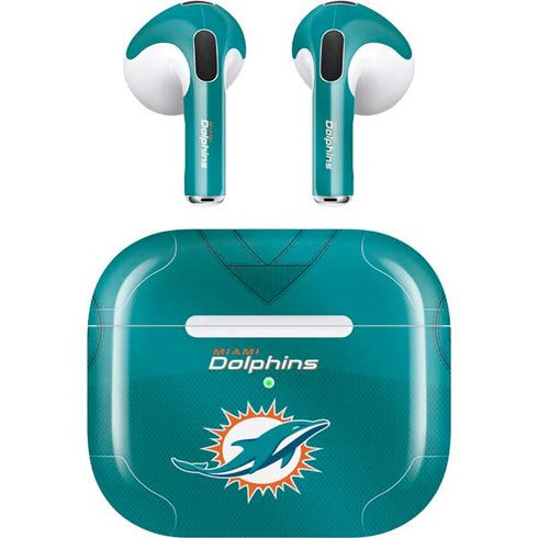 NFL Miami Dolphins Team Jersey Apple AirPods (3rd Gen 2021) Skin