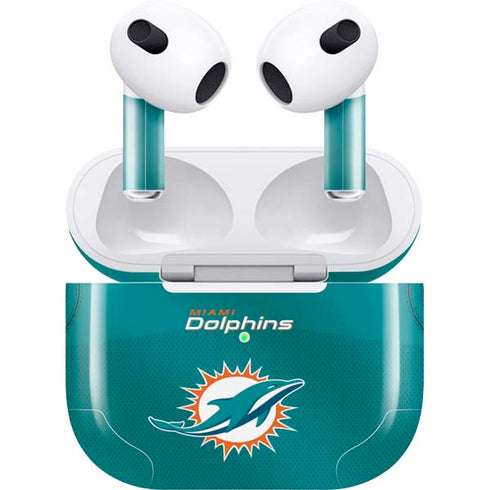 NFL Miami Dolphins Team Jersey Apple AirPods (3rd Gen 2021) Skin