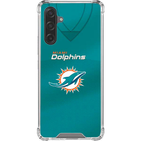NFL Miami Dolphins Team Jersey Galaxy A17 Clear Case
