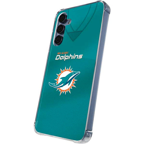 NFL Miami Dolphins Team Jersey Galaxy A35 5G Clear Case