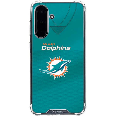NFL Miami Dolphins Team Jersey Galaxy A36 5G Clear Case