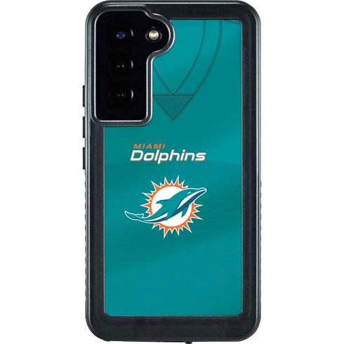 NFL Miami Dolphins Team Jersey Galaxy S24 Plus Waterproof Case
