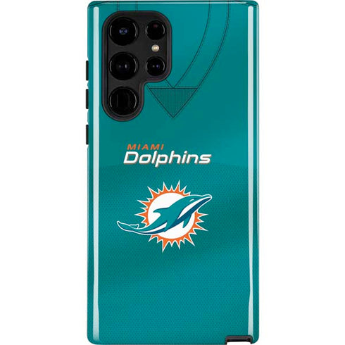 NFL Miami Dolphins Team Jersey Galaxy S25 Ultra Impact Case