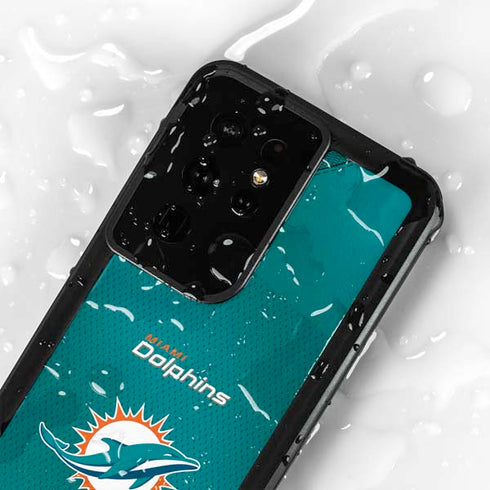 NFL Miami Dolphins Team Jersey Galaxy S24 Ultra Waterproof Case