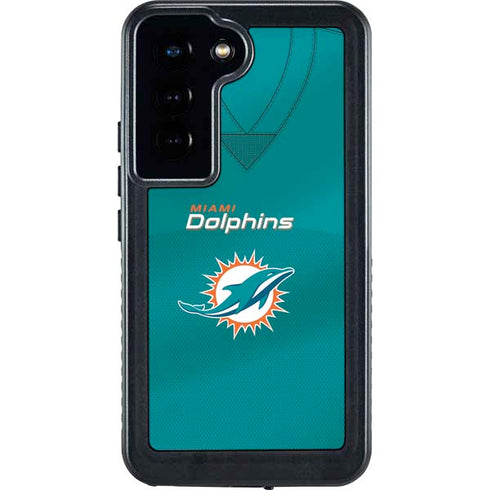 NFL Miami Dolphins Team Jersey Galaxy S24 Waterproof Case