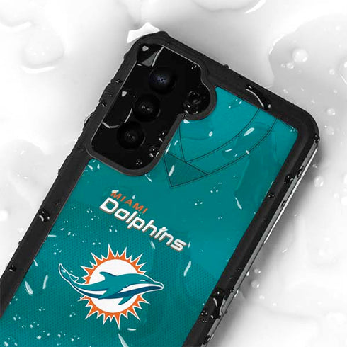 NFL Miami Dolphins Team Jersey Galaxy S24 Waterproof Case