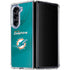 NFL Miami Dolphins Team Jersey Galaxy Z Fold5 5G Clear Case