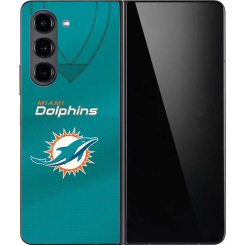NFL Miami Dolphins Team Jersey Galaxy Z Fold5 5G Skin