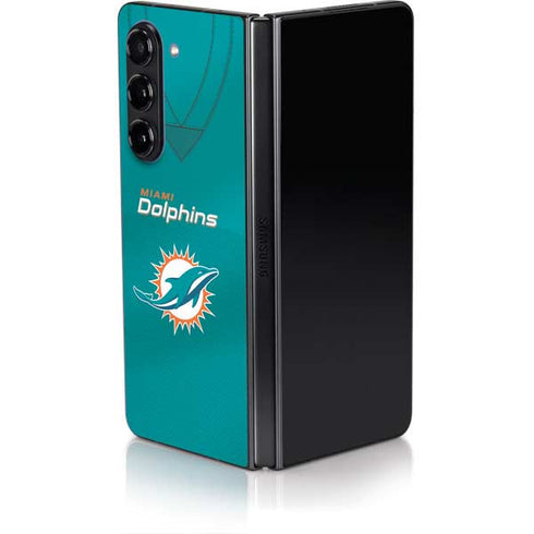 NFL Miami Dolphins Team Jersey Galaxy Z Fold5 5G Skin